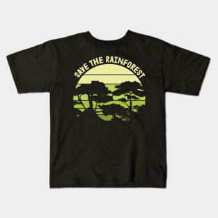 Save the Rainforest Nature Earth Day Kids T-Shirt